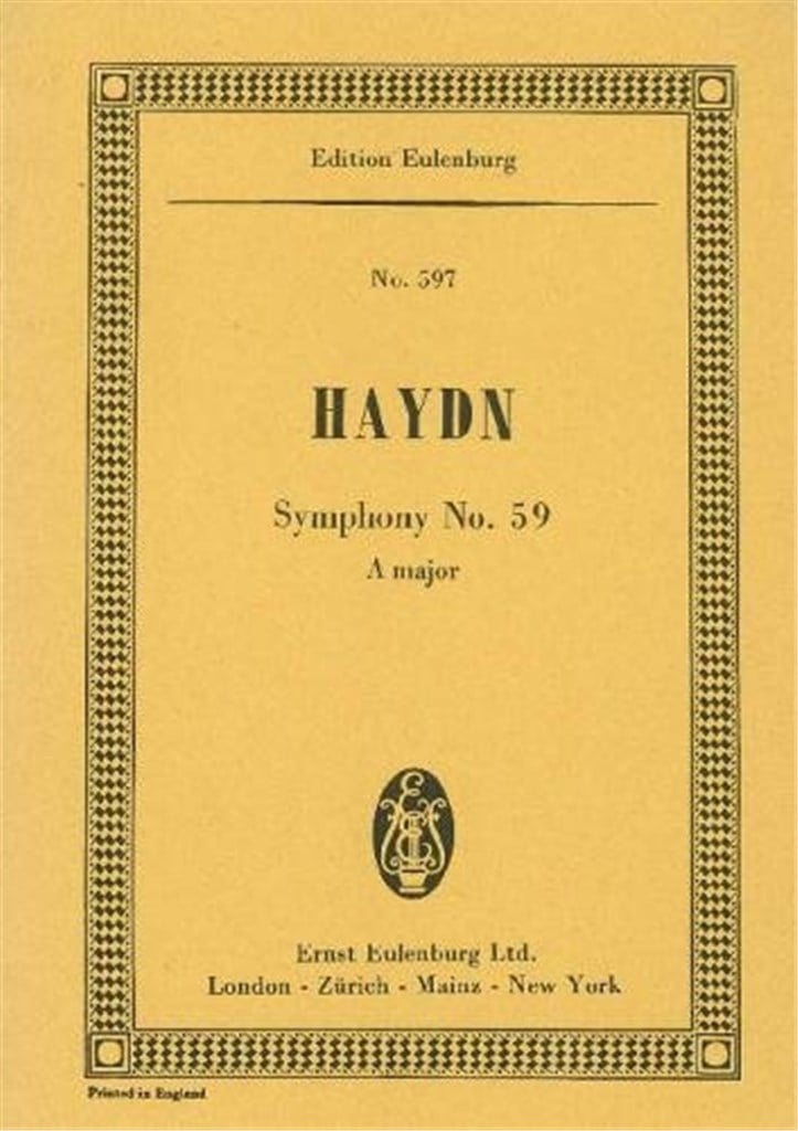 Symphony No. 59 A major Hob. I: 59